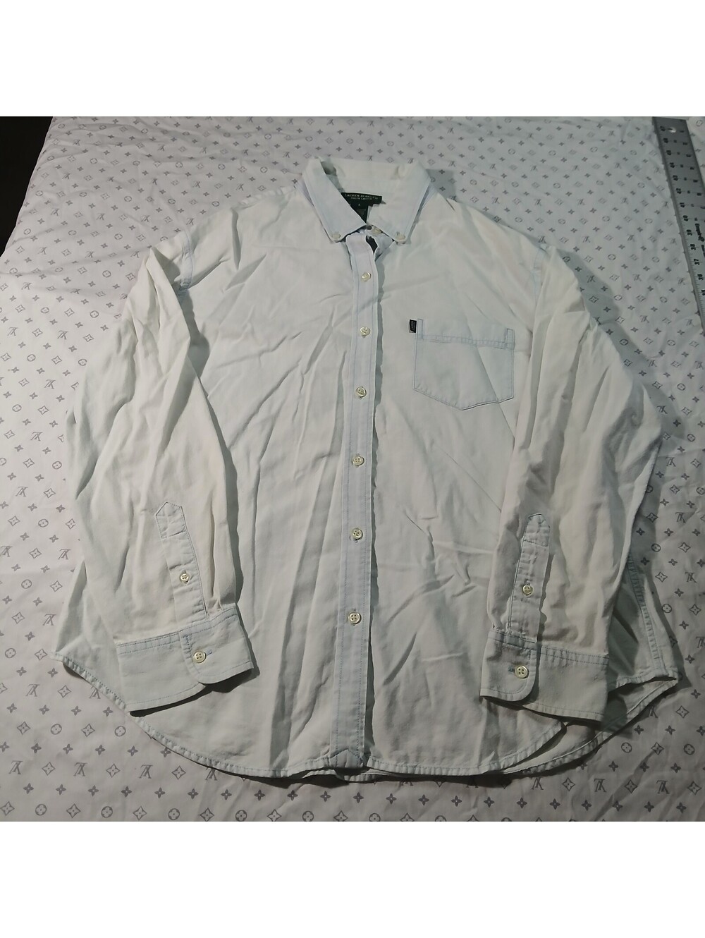 Lauren Jeans Co Ralph Lauren Button Up Shirt White Cotton Men L Classic